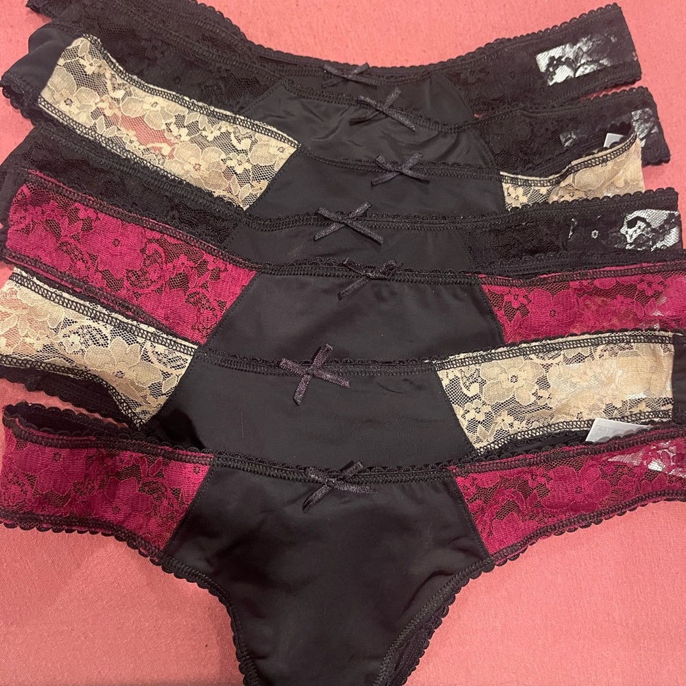 LYYTHAVON 7 Pack Cotton Thongs for Women, T-Back Thongs G-String Panties